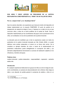 “DOS AROS Y CINCO LÁPICES”: UN EJEMPLO DE JUSTICIA