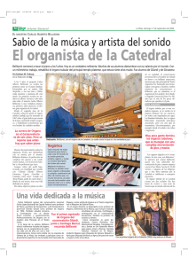 El organista de la Catedral