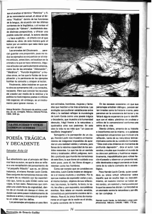 POESIA TRAGICA y DECADENTE - Revista de la Universidad de