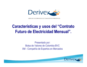 Características y usos del “Contrato Futuro de Electricidad