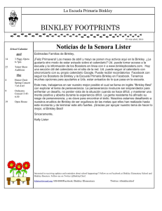 BINKLEY FOOTPRINTS
