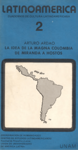 La Idea De La Magna Colombia. De Miranda A Hostos.