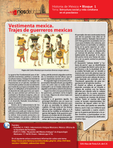 Vestimenta mexica. Trajes de guerreros mexicas