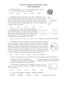 Examen Canguro Matemático 2014 Nivel Estudiante
