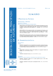 Sumario - Boletín Oficial del Principado de