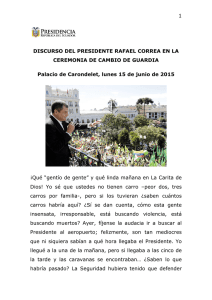 cambio de guardia - Presidencia de la República del Ecuador