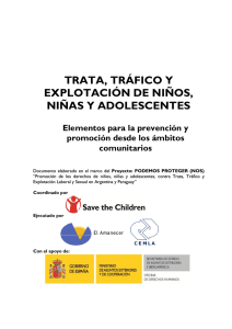 Trata, tráfico y explotación de niños, niñas y adolescentes