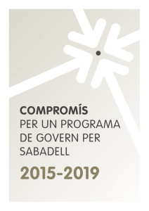 Compromís per un programa de govern 2015-2019