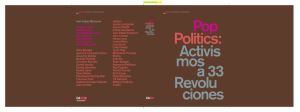 BVCM019000 Pop Politics: Activismos a 33 Revoluciones
