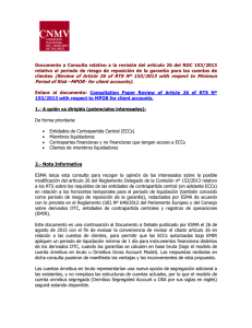 clientes (Review of Article 26 of RTS Nº 153/2013 with respect to