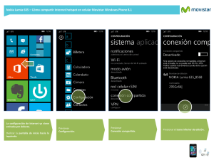 Nokia Lumia 635 - Compartir Internet celular hotspot en Windows