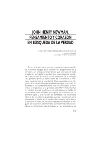 john henry newman. pensamiento y corazón en búsqueda de la