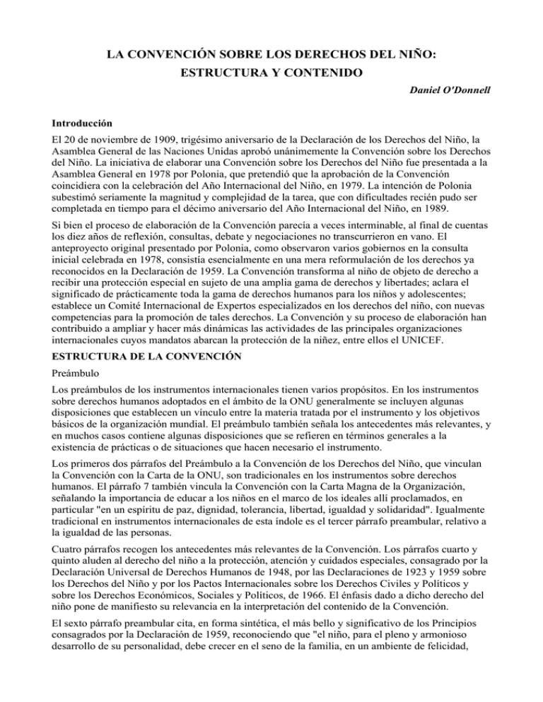 La Convención Sobre Los Derechos Del Niño