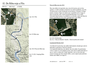 Page 1 10. De Riba-roja a Flix KM 131 / KM 116,5 (15 KM) Presa de