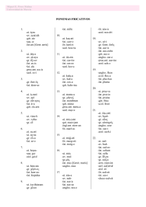 Práctica de fonemas silbantes y fricativos
