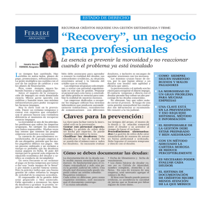 “recovery”, un negocio para profesionales
