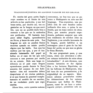 Shakspere: Traducción Poética de algunos Pasages de sus Dramas