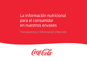 Información disponible etiqueta Coca-Cola