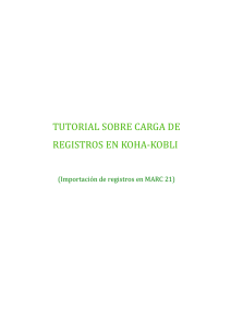 Tutorial sobre carga de registros