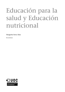 Educación para la salud y Educación nutricional
