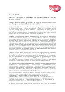 OMExpo consolida su estrategia de retransmisión en Twitter gracias