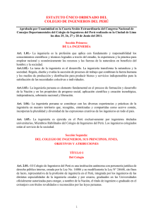 Estatuto CIP 2014 - Colegio de Ingenieros del Perú