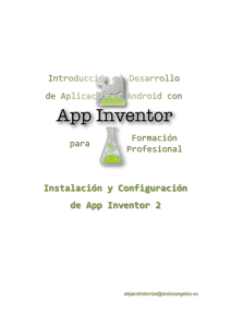 Instalación y Configuración de App Inventor