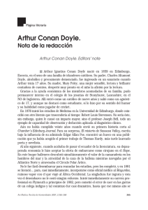 Arthur Conan Doyle. - Revista de Humanidades