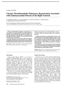 Chronic Thromboembolic Pulmonary Hypertension Associated with