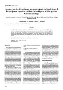Los procesos de alteración de las rocas soporte de las pinturas de