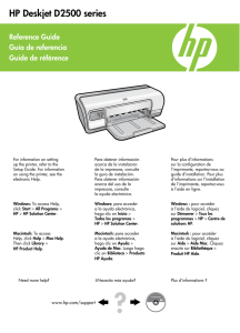 HP Deskjet D2500 series
