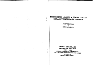 mecanismos lexicos y gramaticales en la alternancia de codigos