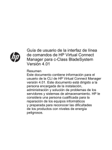 Guía de usuario de la interfaz de línea de comandos de HP Virtual
