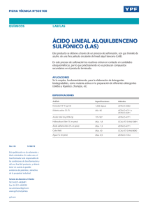 ÁCIDO LINEAL ALQUILBENCENO SULFÓNICO (LAS)