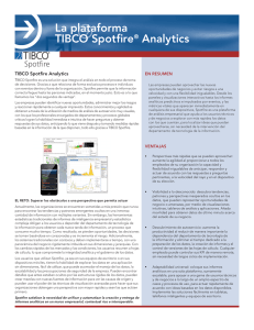 La plataforma TIBCO Spotfire® Analytics
