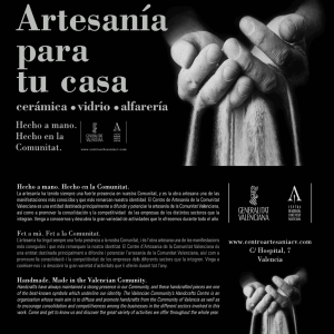 Fullet Exposició - Centro Artesanía Comunitat Valenciana