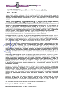 Constitución bolsa de trabajo para cubrir de forma interina puestos