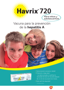 Vacuna para la prevención de la hepatitis A