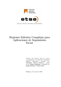 Regiones Salientes Complejas para Aplicaciones de Seguimiento