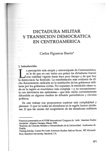 Dictadura militar y transición democrática en Centroamérica