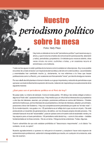 Nuestro periodismo político sobre la mesa