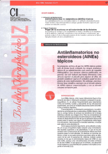 Antiinflamatorios no esteroideos (AINEs) tópicos