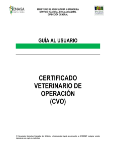 certificado veterinario de operación (cvo)