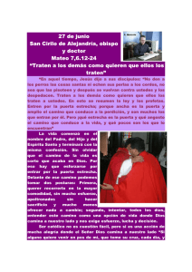 27 de junio San Cirilo de Alejandría, obispo y