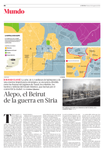 Alepo, el Beirut de la guerra en Siria