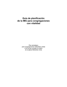 Guía de planificación de la IMU para congregaciones con vitalidad