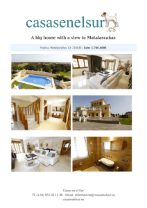 A big house with a view to Matalascañas
