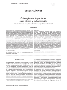 Osteogénesis imperfecta: caso clínico y actualización