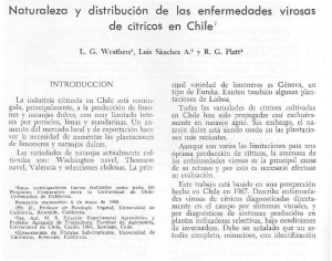 Naturaleza y distribución de las enfermedades virosas de