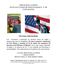 servicios latinos nuevas clases de ingles basico y de ciudadania